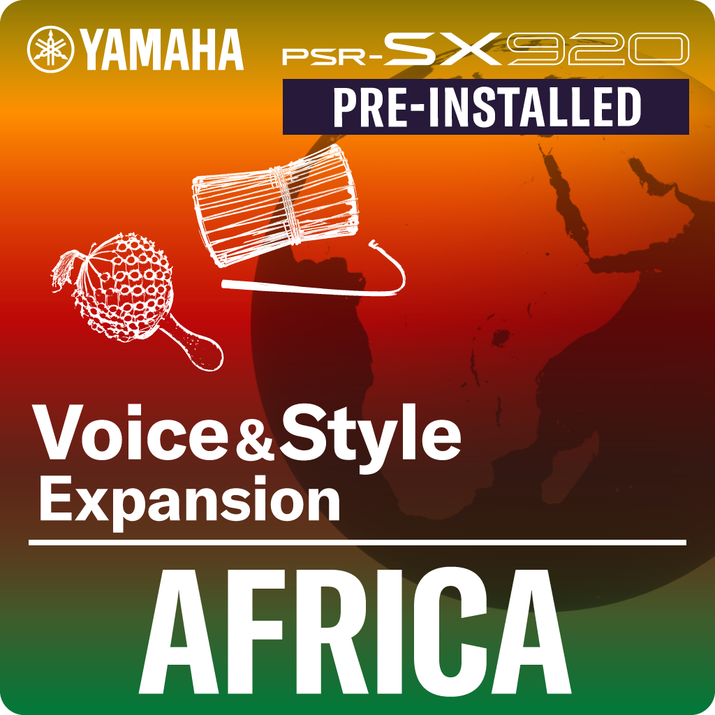 Africa (Pre-installed Expansion Pack - Yamaha Expansion Manager compatible data)